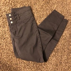 Refuge Dark Gray Jeans—Size 10